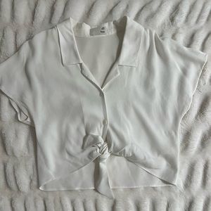 Aritzia Wilfred Free Tie front Tee